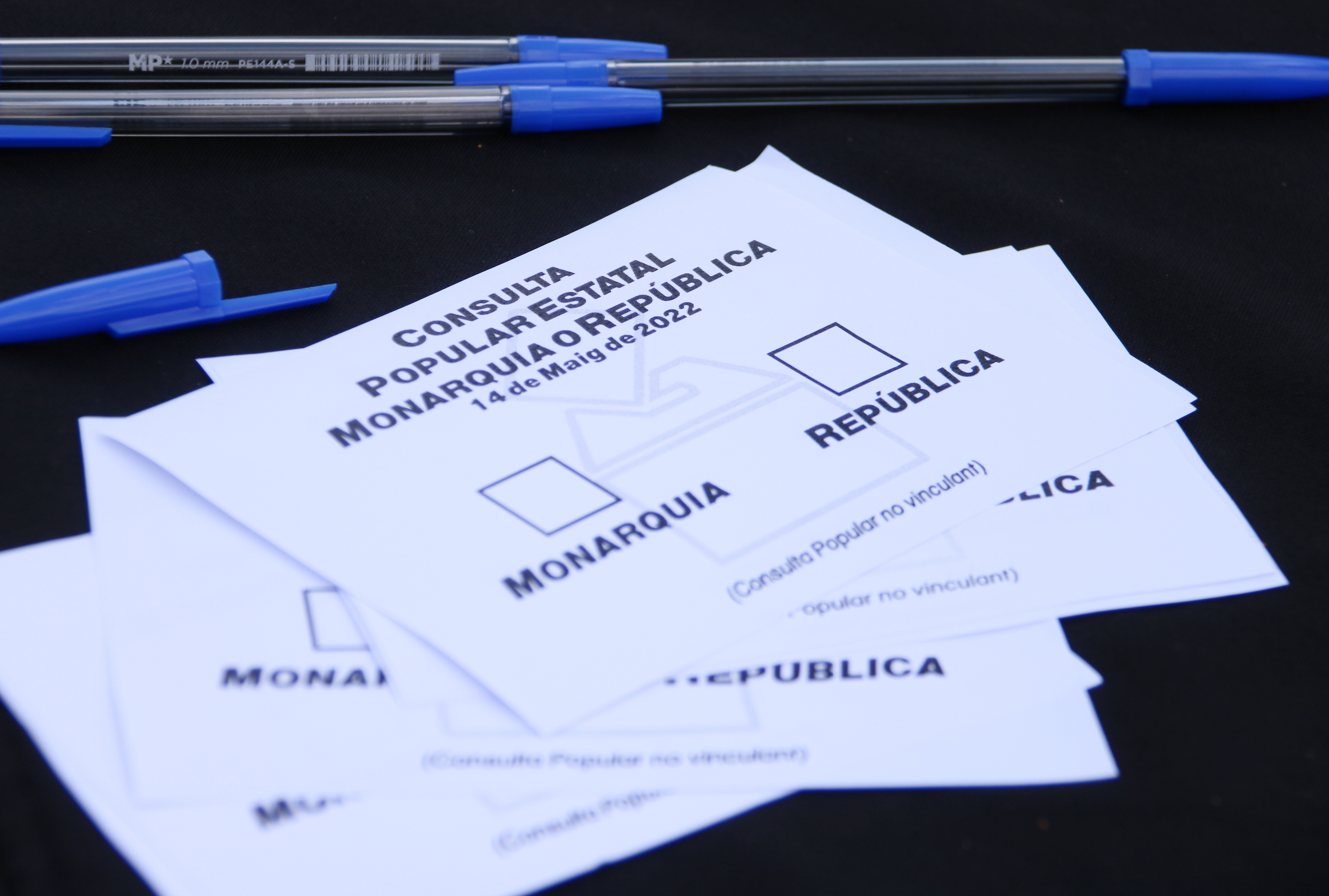 A ballot from the non-binding vote on the future of the Spanish monarchy (by Sílvia Jardí)